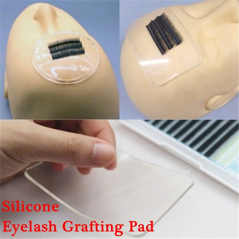 Beauty Glue Pad Silicone Lashes Tray Eyelash Grafting Holder Individual Eyelash Palette Extension Tool