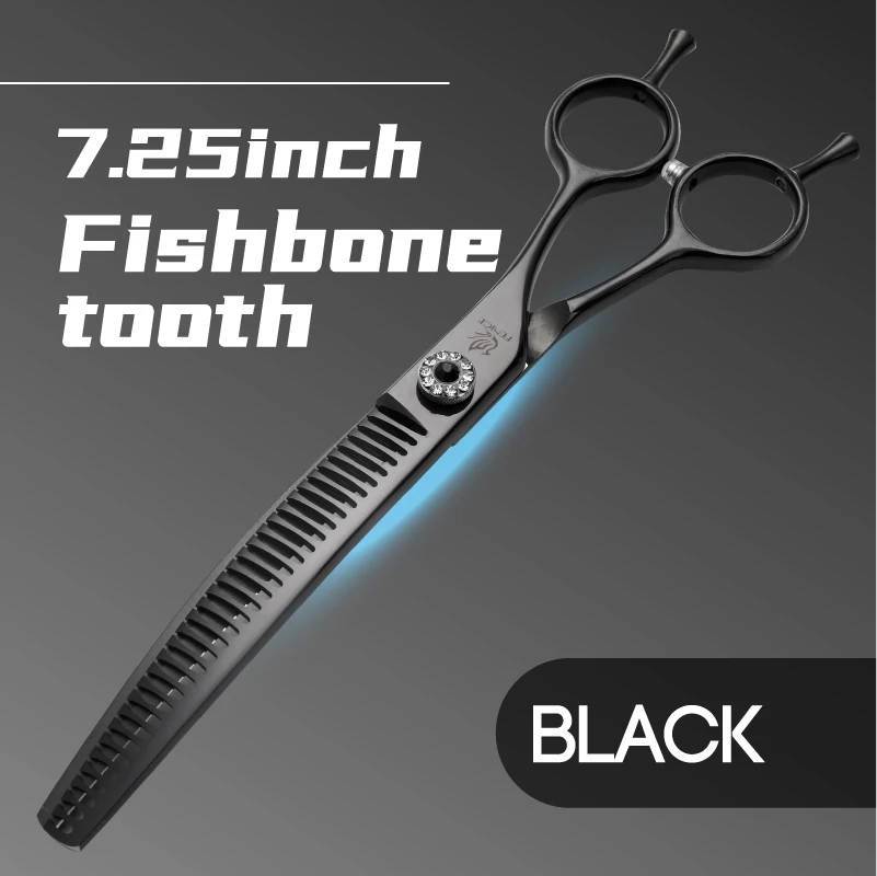 Fenice Professionele JP440c 7 inch Hoge kwaliteit hond Grooming Schaar Gebogen dunner Schaar Chunker Dunner Schaar