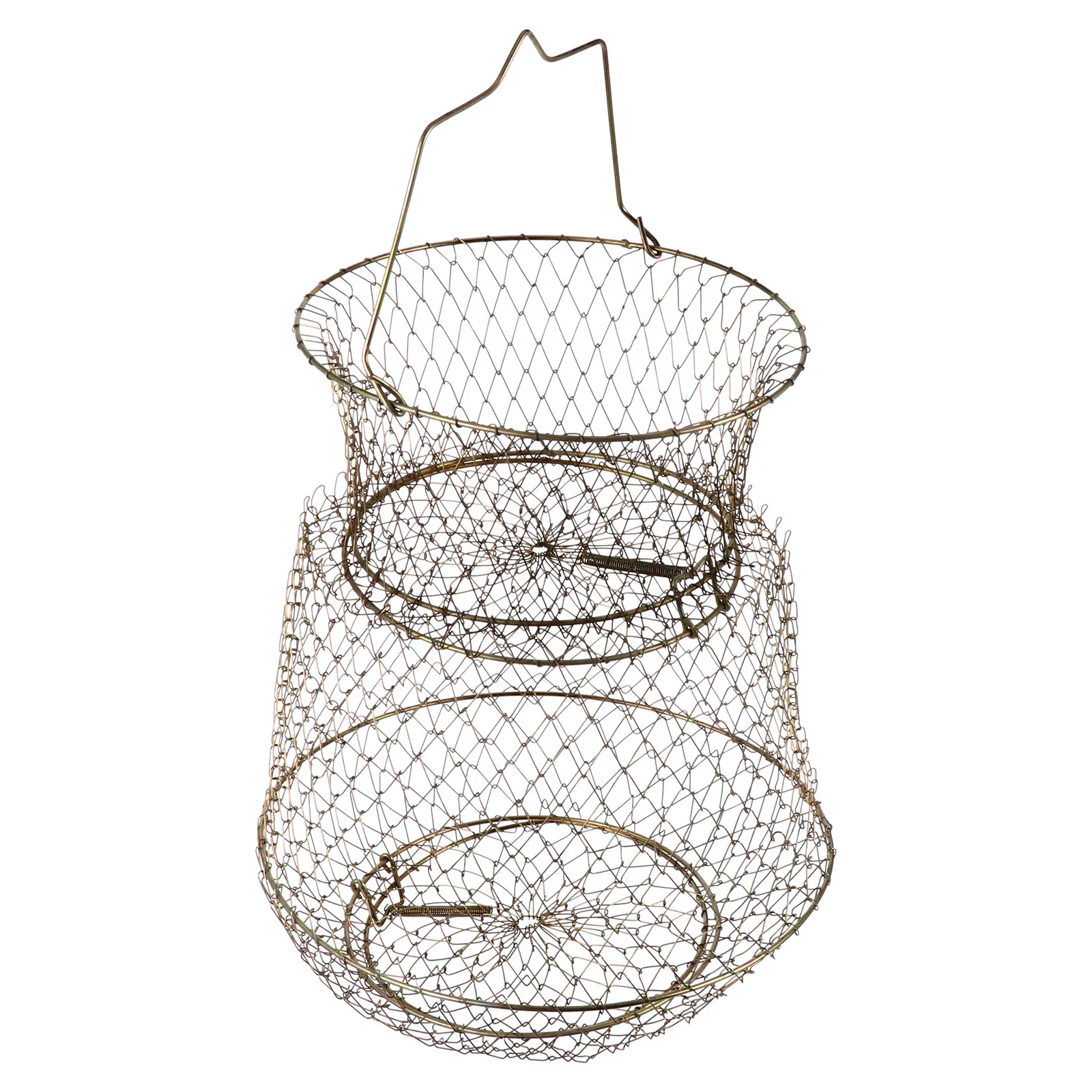 

Профессиональная складная рыболовная ловушка из стальной проволоки, портативная складная клетка для креветок, крабов, омаров