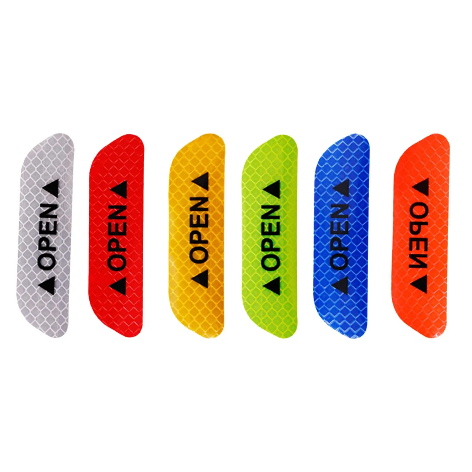 2Pieces Car Door Stickers Warning Reflector Tape Decal Pet Replacement Spare Parts