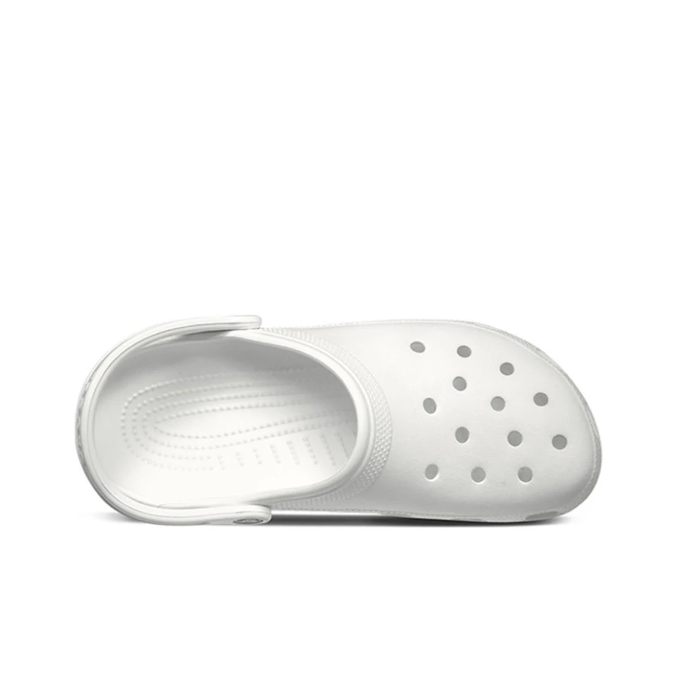 Sandálias casuais Crocs Classic Clog para homens, dedo do pé fechado unissex, slip-ons, ao ar livre, sapatos de praia respiráveis, originais,