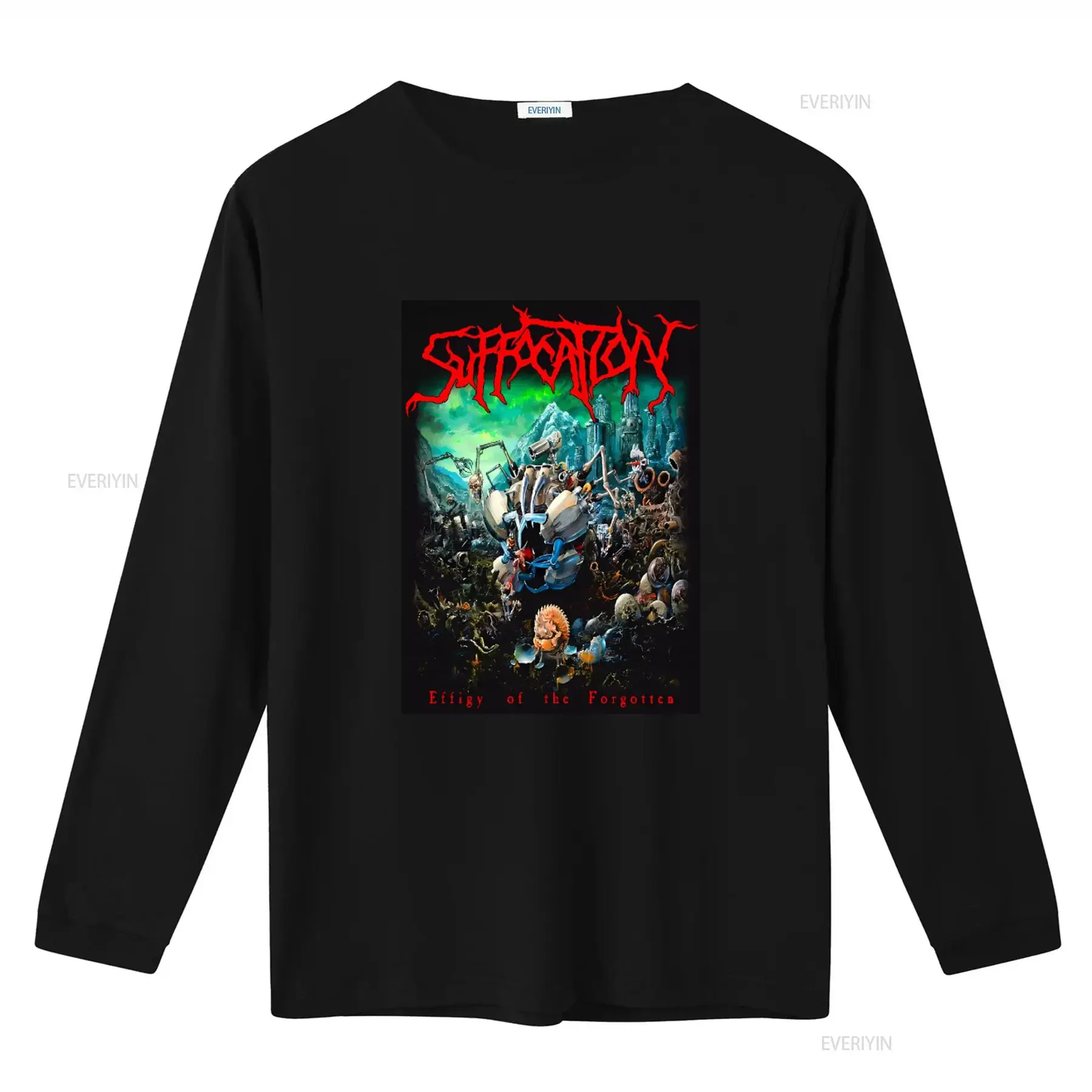 Suffocation Effigy of the Forgotten Death Metal Band T Shirt for Rock Music Fans vintage Washed Casual Stylish