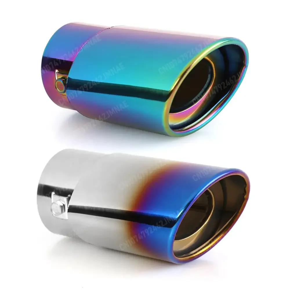 Multi-functional Burnt Color Stainless Steel Car Exhaust Tip Practical Durable Muffler Straight Tail Pipe Silencer