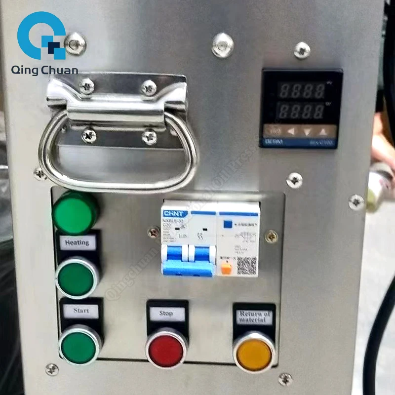 Oil Press Machine Desk Type 15-25kg Per Hour Commercial Peanut Flaxseed Cold Squeezer Sesame Sunflower Seeds Extraction