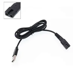 Cable de carga USB para cortadora de pelo profesional, línea de carga para cortadora de pelo eléctrica C6/C7 BAORUN P2/P3 LILI ZP295