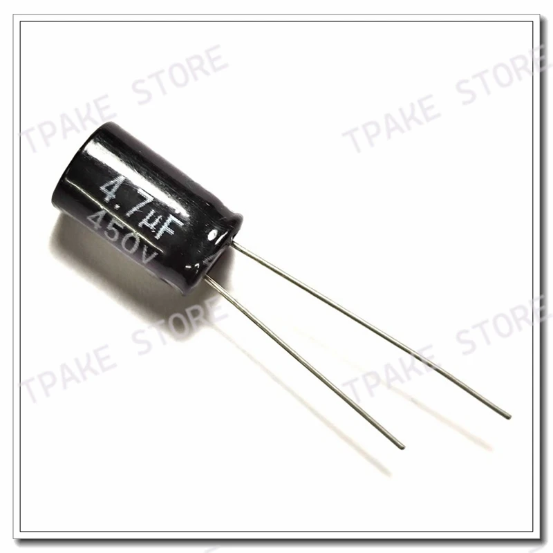 450V4.7uF 450Volt 4.7MFD 8x12mm Aluminum Electrolytic Capacitor Radial