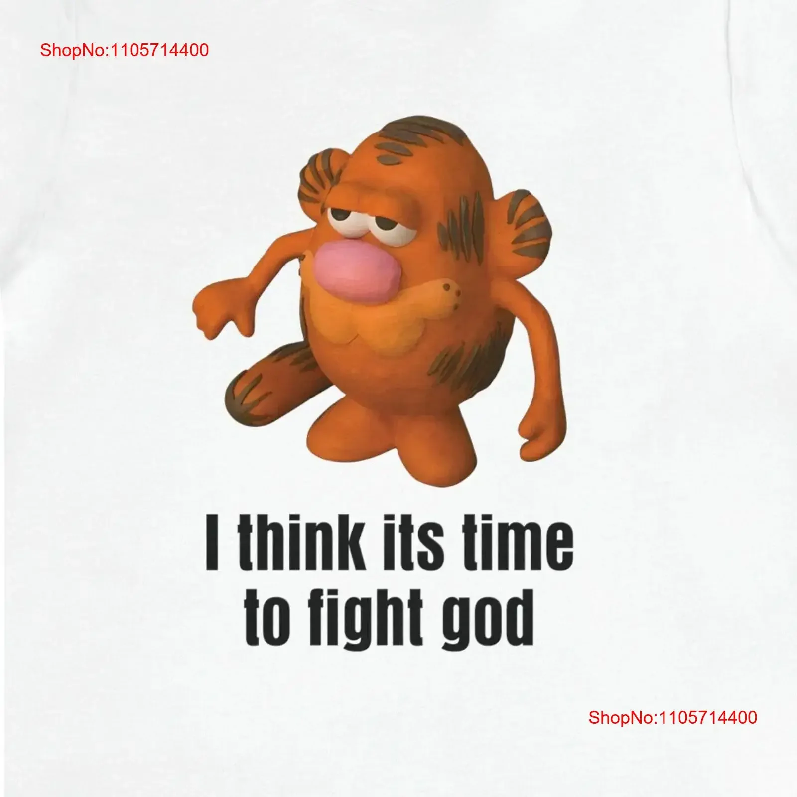 I Think Its Time To Fight God T Shirt Y2K Funny Meme Ironic Weirdcore Clothing Joke Oddly Specific vintage Washed Stretched