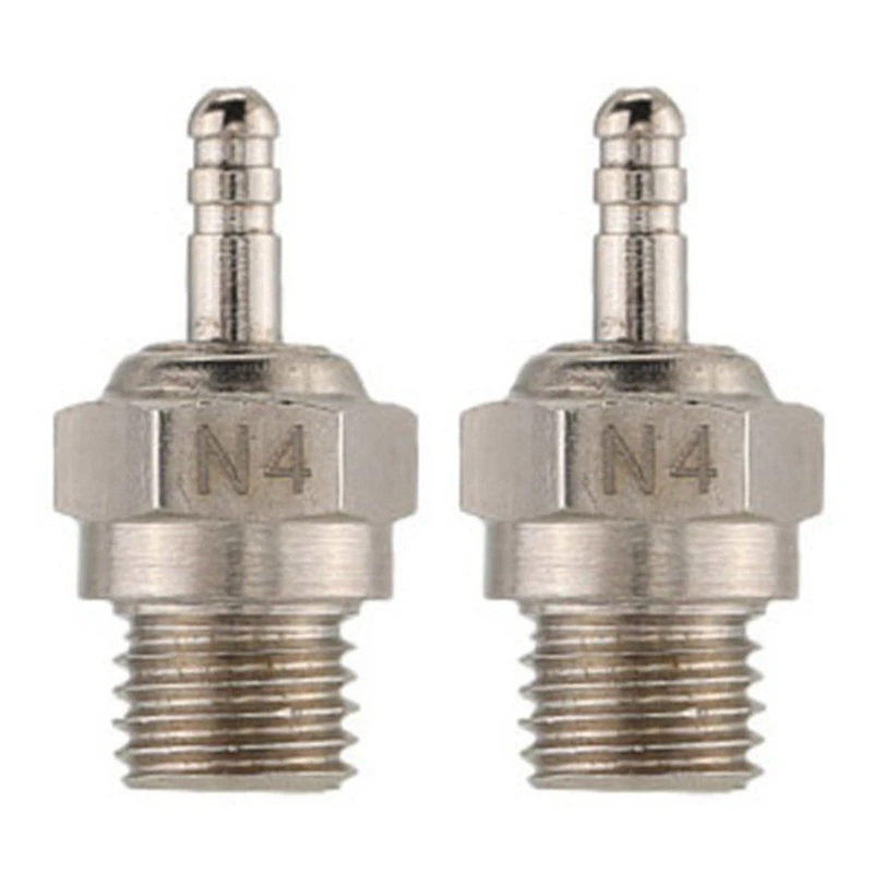 

2X N4 Glow Plug Spark Plug For 1/10 Hpi Hsp Rc Car Boat