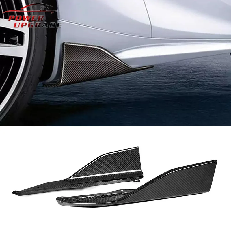 For BMW 2 Series G42 M235i M240i Coupe 2022 Modified Dry Carbon Fiber Side Skirts Real Spoller Wing