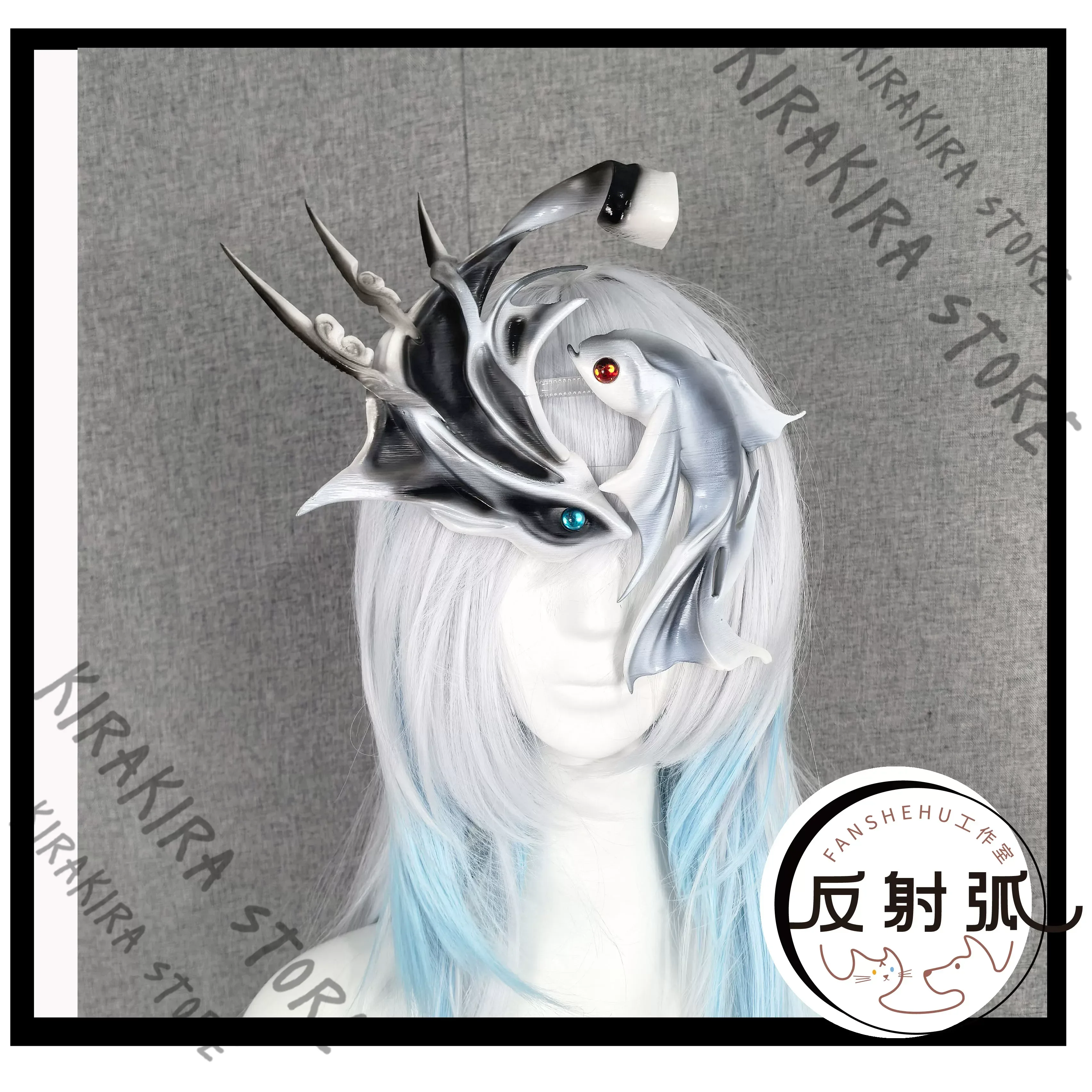 

Path To Nowhere Lichen Cosplay Costumes Face Mask Bell Anime Headdress Apparel Hairpin Earrings Expo Stage & Dance Wear