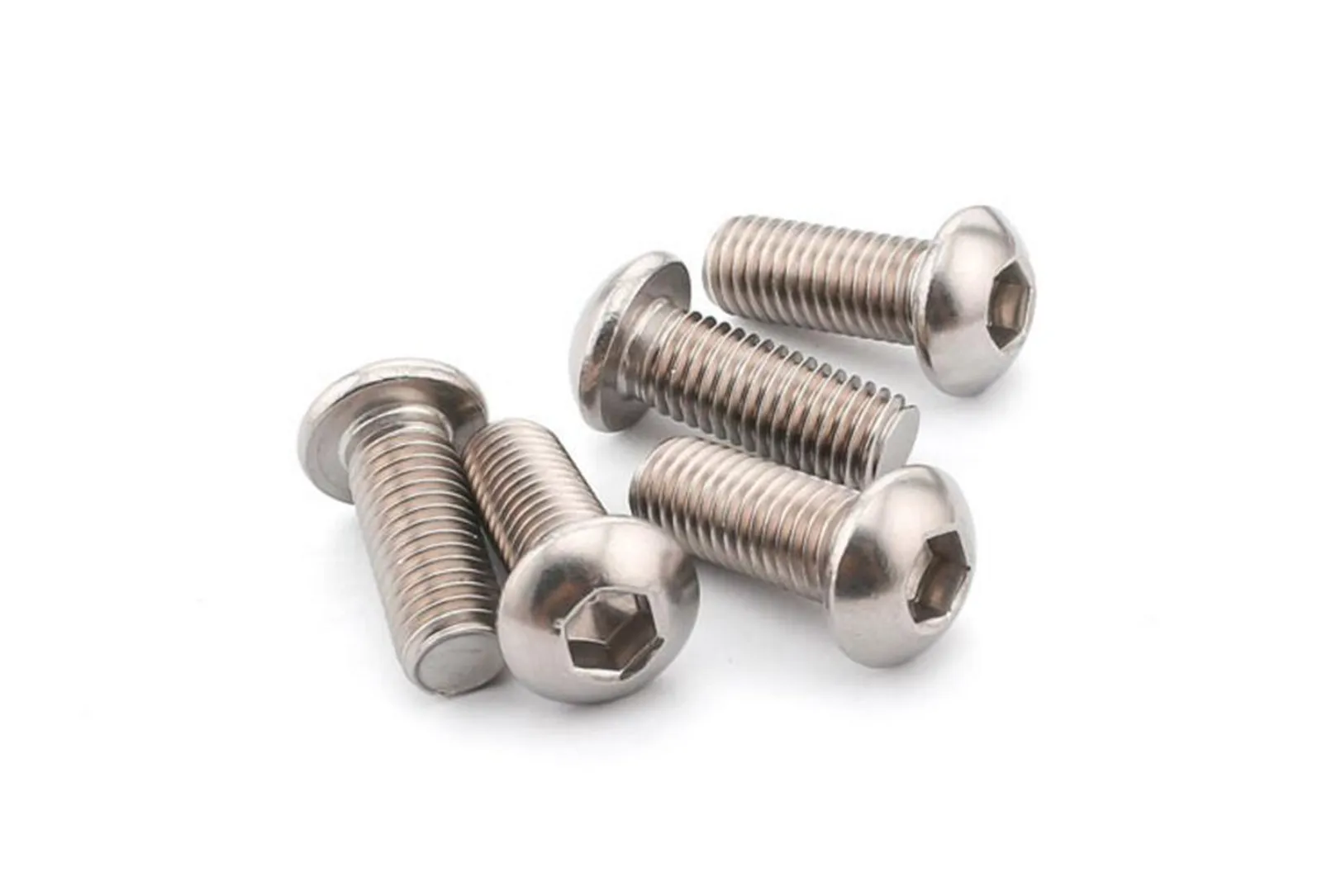 20PCS M3 Stainless Steel Allen Button Head Screw Hex Socket Screw Round Head Bolt Mushroom Style Screw M3*6/8/10/12/14/16/20mm