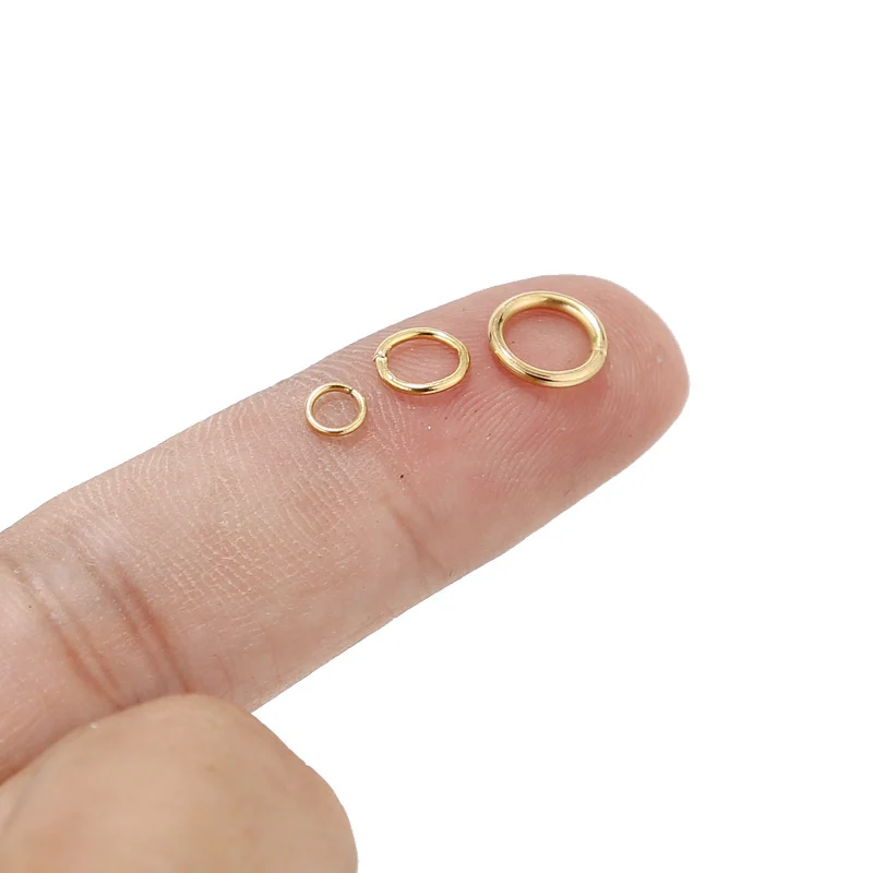 100pcs/Bag Stainless Steel IP Gold Jump Ring for DIY Making Jewelry Connector Accessoires Findings Waterproof