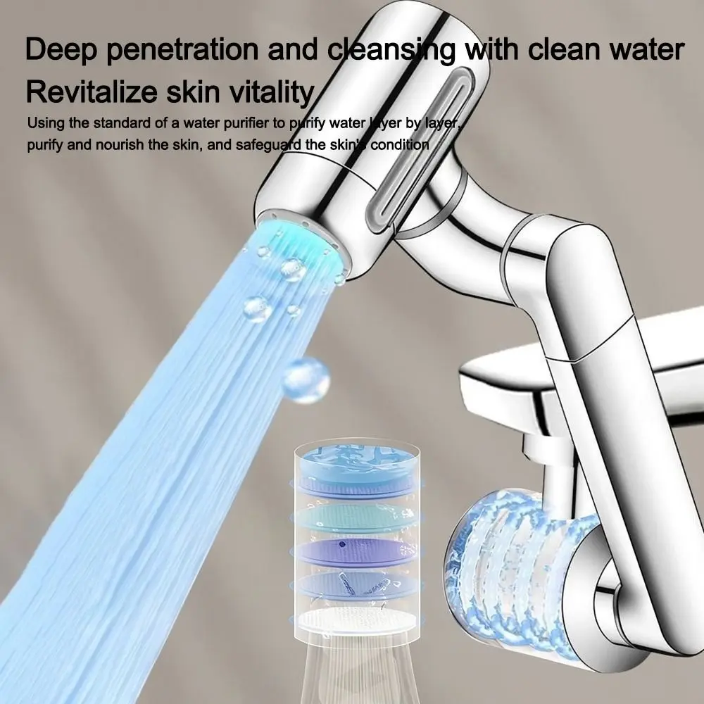 

New 1440° Rotate Kitchen Faucet 4 Modes Easy Installation Faucet Extender Water Saving Adjustable Bathroom Tap Kitchen