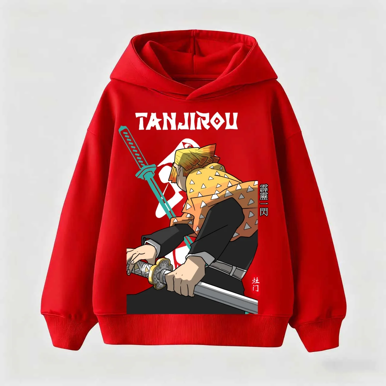 

Kids Anime Demon Slayer Tomioka Print Cotton Hoodie Unisex Boys Girls Casual Tshirt 100-160cm Childrens Cartoon Clothes