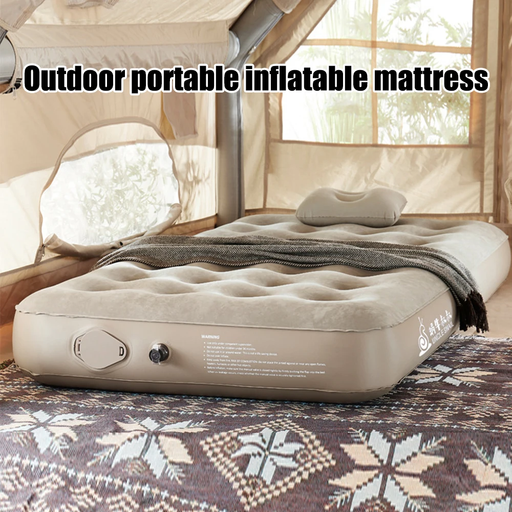 Automatic Inflatable Air Mattress, Camping Bed, Outdoor Sleeping Pad, Tent, Home