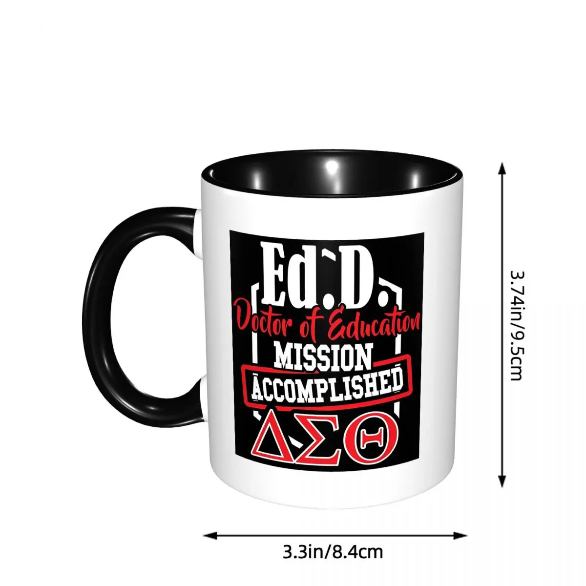 Delta Sigma Theta Sorority Gifts Mug Funny Ceramic Coffee Cups Tea Mugs Milk Cup Drinkware Gifts for Woman Man