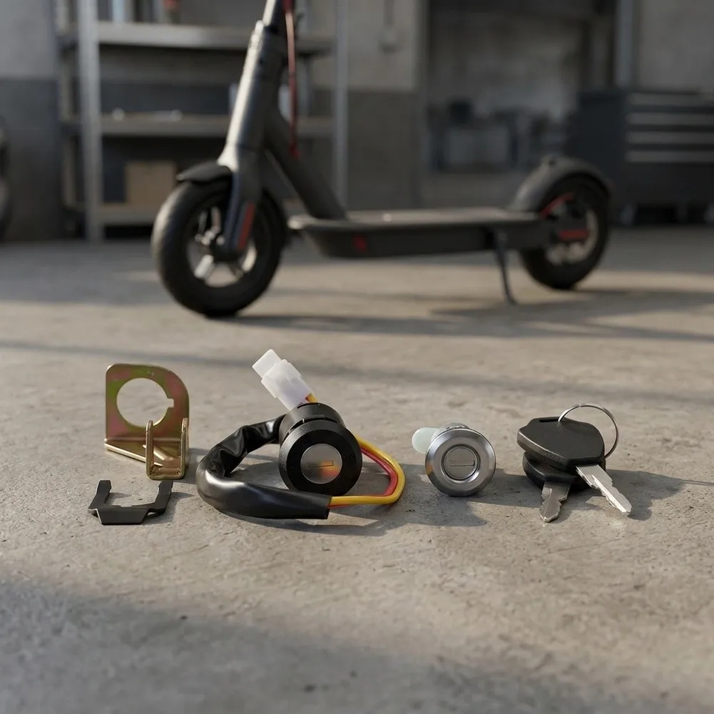 Electric Off-Road Motorcycle Key Set Electric Scooter Ignition And Steering Lock Parts For YOZMA IN10 Electric Bicycle Parts