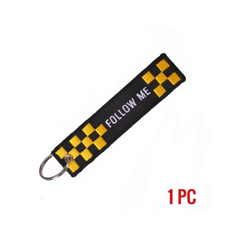 3pcs Aviation Keychain Remove Before Flight Both Sides Embroidery Car Key Accessories Backpack Pendant Chain