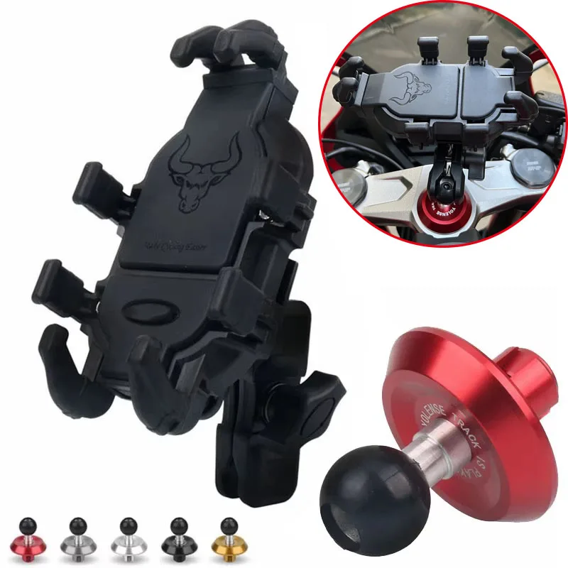 Motorcycle GPS Navigation Mobile Phone Bracket Front Fork Decorative Cover For CBR650R CBR650F CB650R CB650F