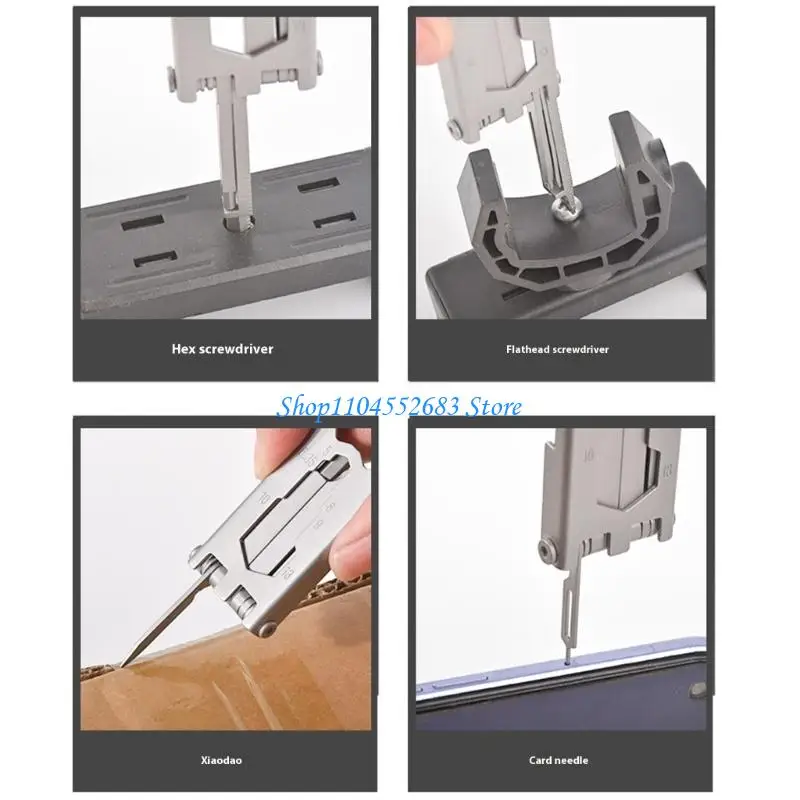 Y6GD Lightweight All Purpose Tool Combines Screwdriver Wrench Card Ejectors For Cycling Maintenance