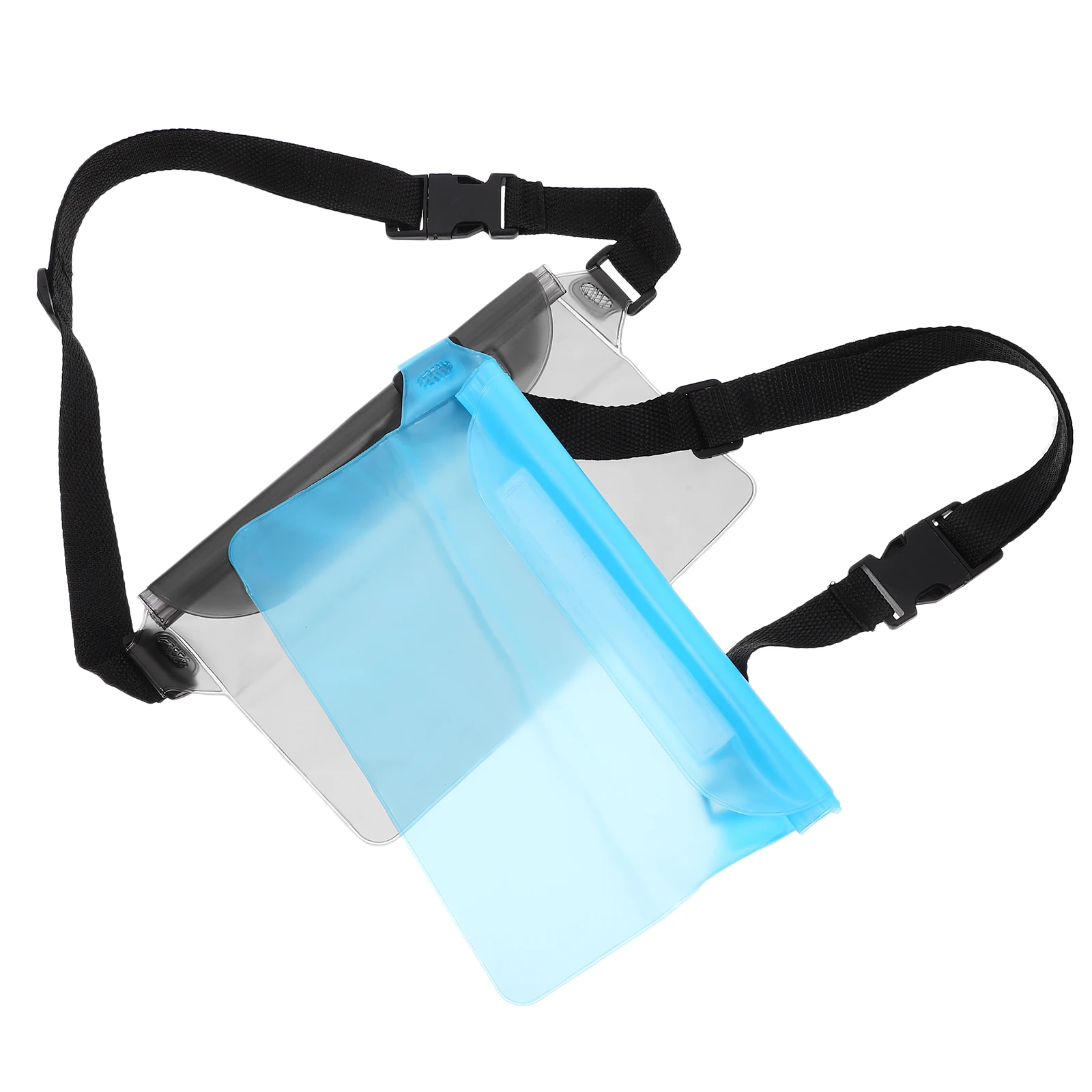 

2pcs Waterproof Bag Belt Phone Pouch Storage Case Mobile Holder Beach Swimming Adjustable WAISTBAND PVC Slope Waterproof pouches