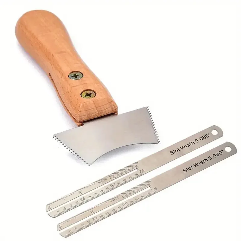 Electric wood guitar wire chamfer file, edge trimming repair wire polishing tool file, guitar making tool