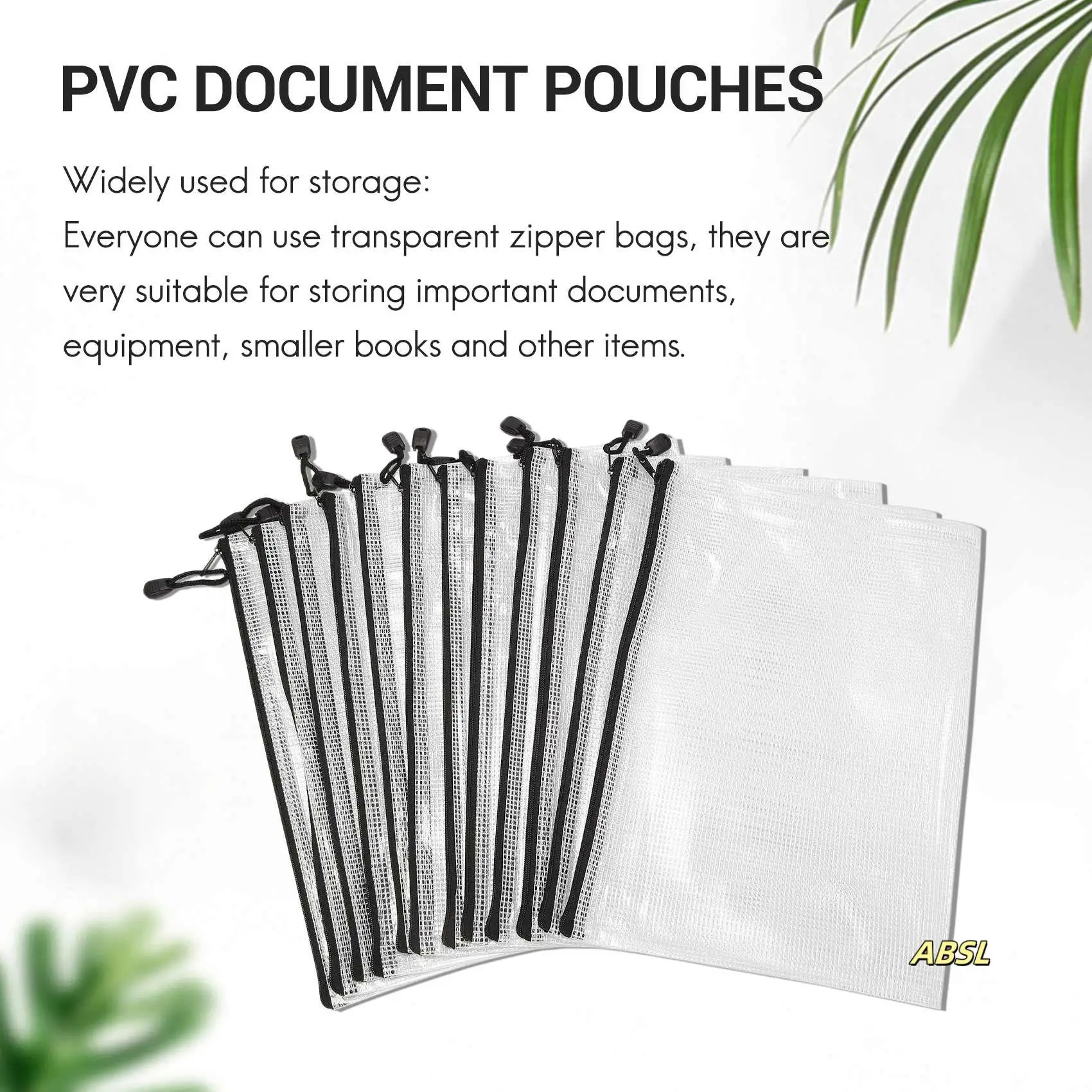 

12 Pcs Zipper File Bag A4 Zipper Mesh Bag Board Game Storage Bag PVC File Bag Office Supplies Storage Bag (34Cmx24cm)