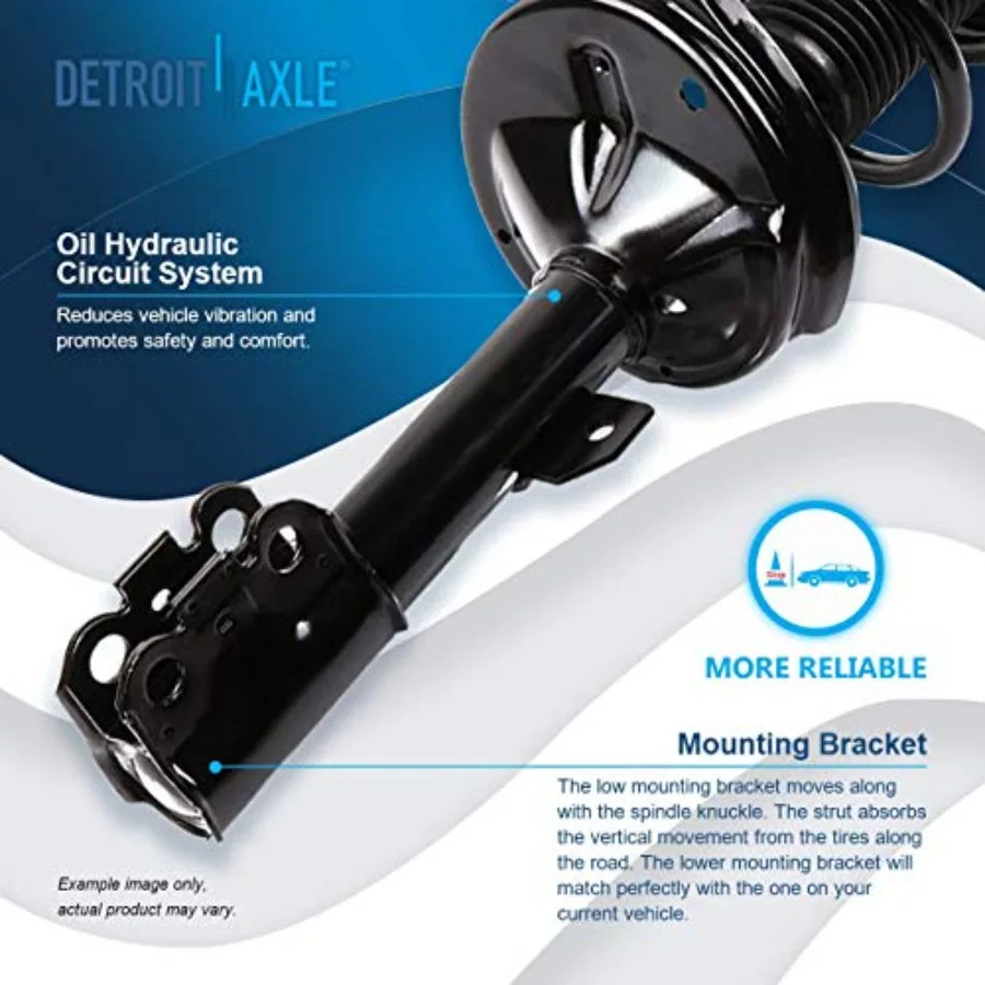 دعامة أمامية يمين لسيارة تويوتا هايلاندر لكزس RX330 RX350 RX400h دعامة جاهزة سريعة التركيب مع استبدال مجموعة زنبرك الملف #4