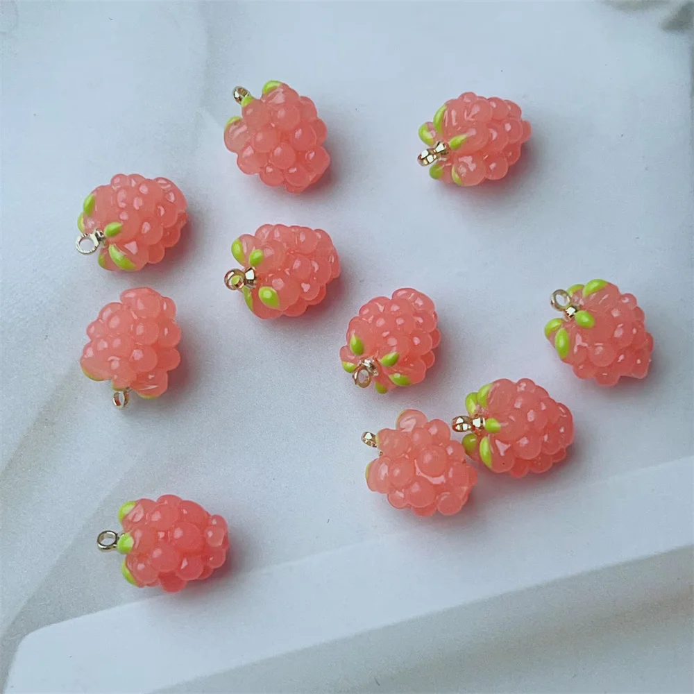 2 قطعة محاكاة الراتنج ثلاثية الأبعاد الفاكهة سحر العنب قلادة مجوهرات Findings بها بنفسك النتائج ل القرط سوار قلادة صنع الملحقات #3