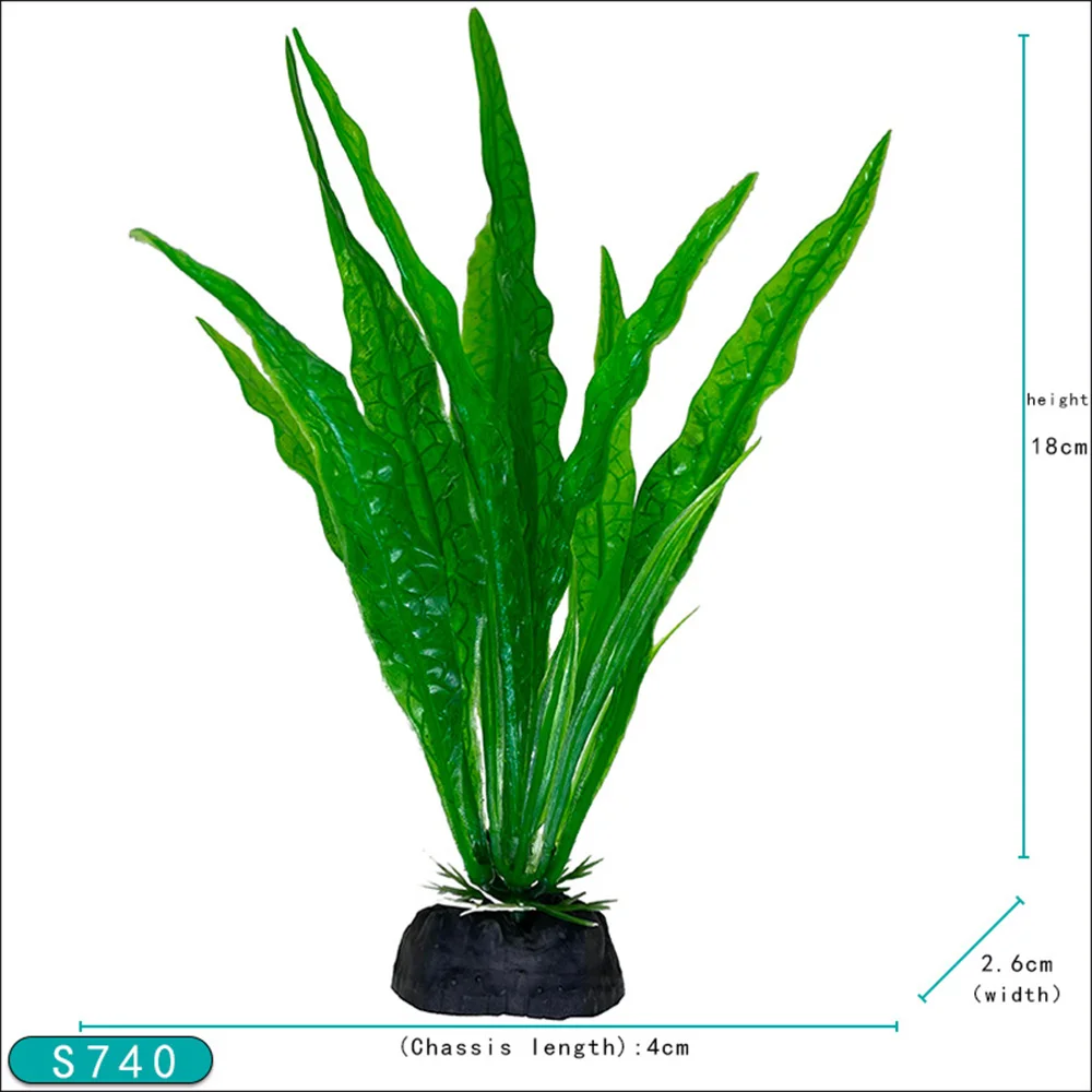 1PC 18cm Plastic Simulation Water Glass Fish Tank Landscaping Imitation Water Plant Aquarium Ornament DIY Fish Tank Decor