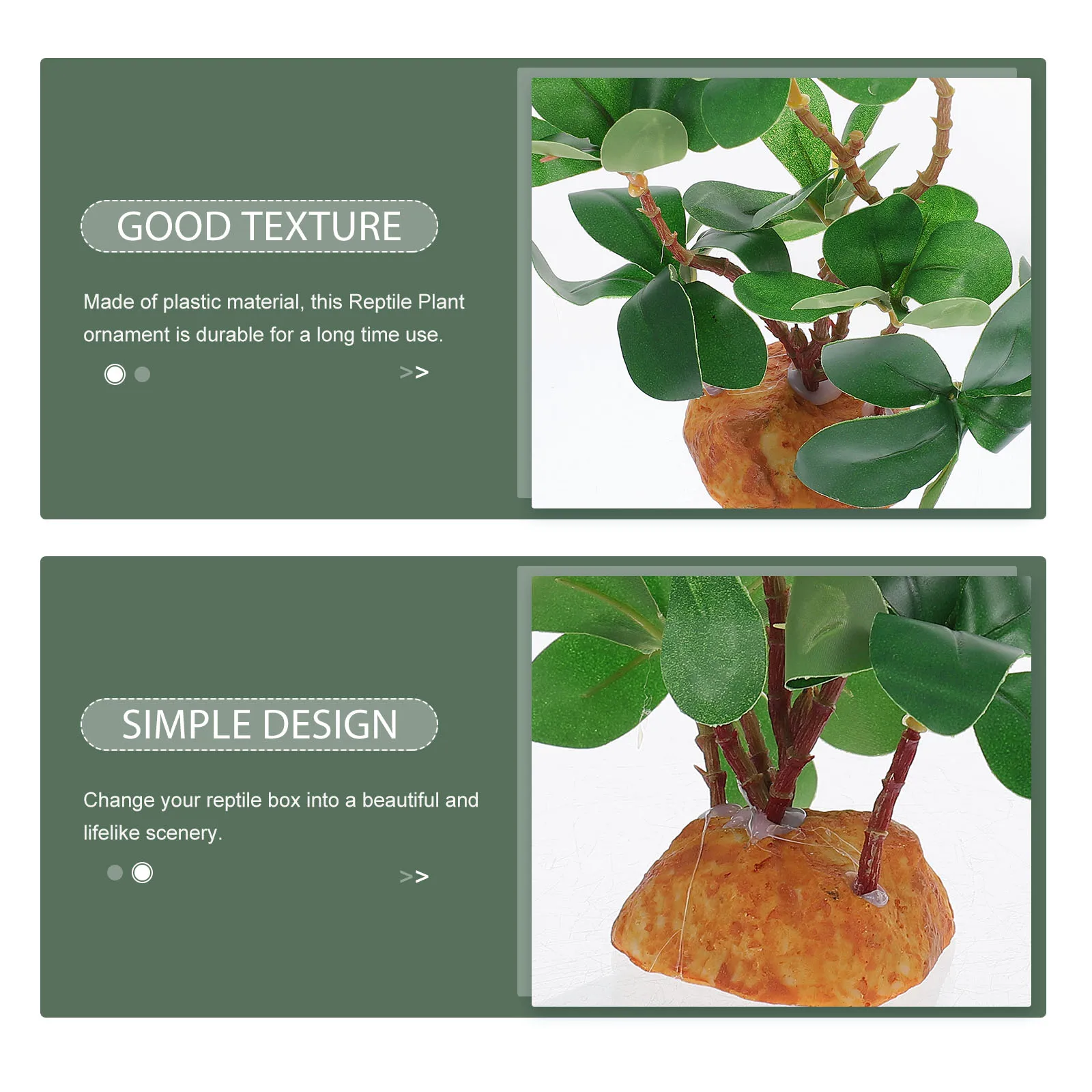 

Aquarium Decorations Fake Green Grass Plant Reptile Tank Accessory Habitat Plants for Terrarium