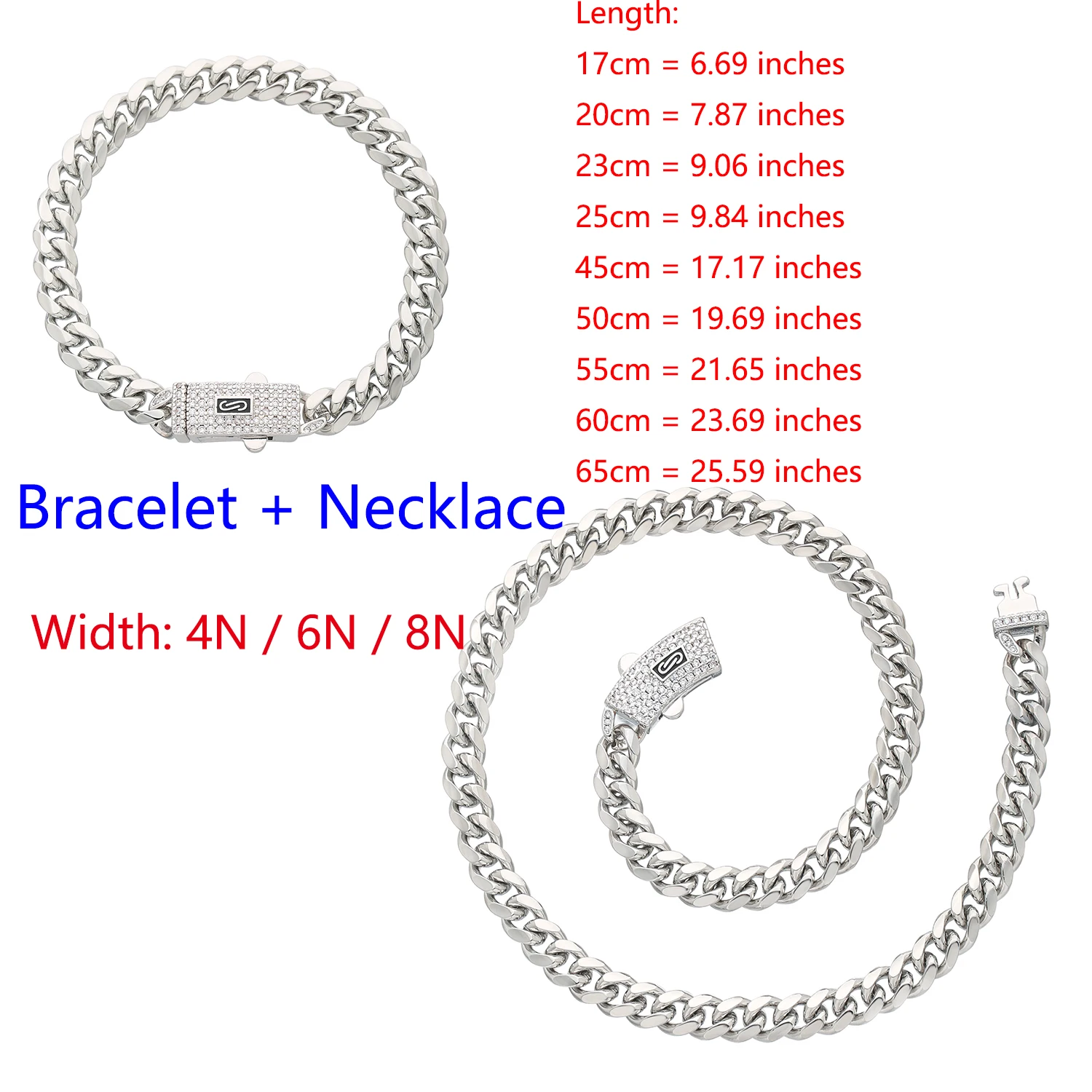 

Silver Cuban Chain, 14K Copper, Monaco Chain, Classic Men's and Women's Style, Singer/Rapper Style