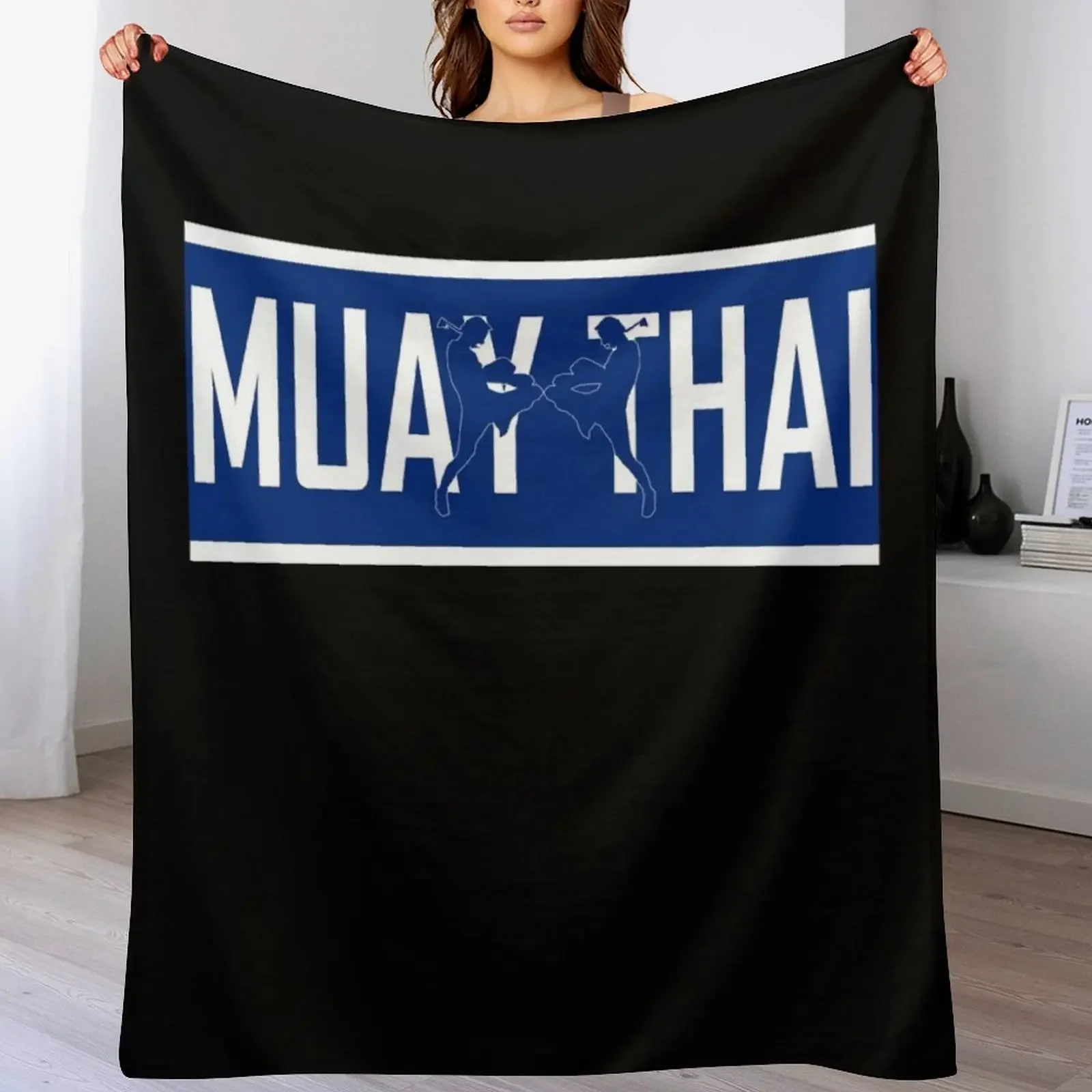 

MUAY THAI Throw Blanket Furry Beach valentine gift ideas Soft Plaid Blankets