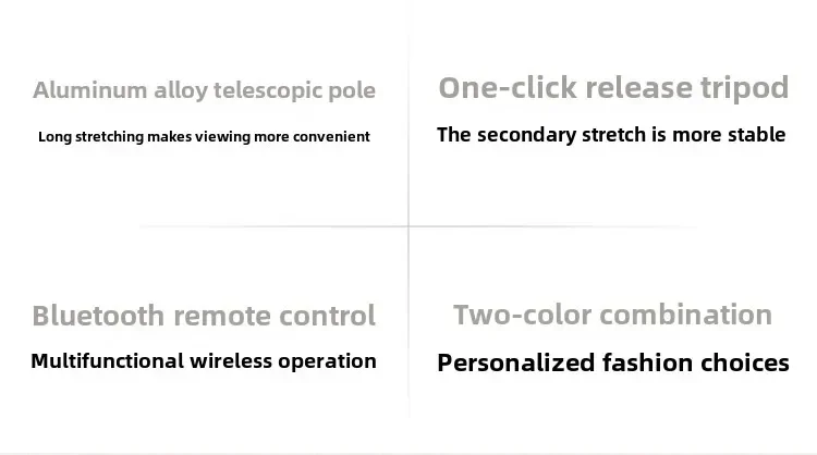XIAOMI Zoom Stand Selfie Stick 2 Tripod Selfie Stick Bluetooth-compatible Remote Foldable Extendable Monopod 360° Rotatable