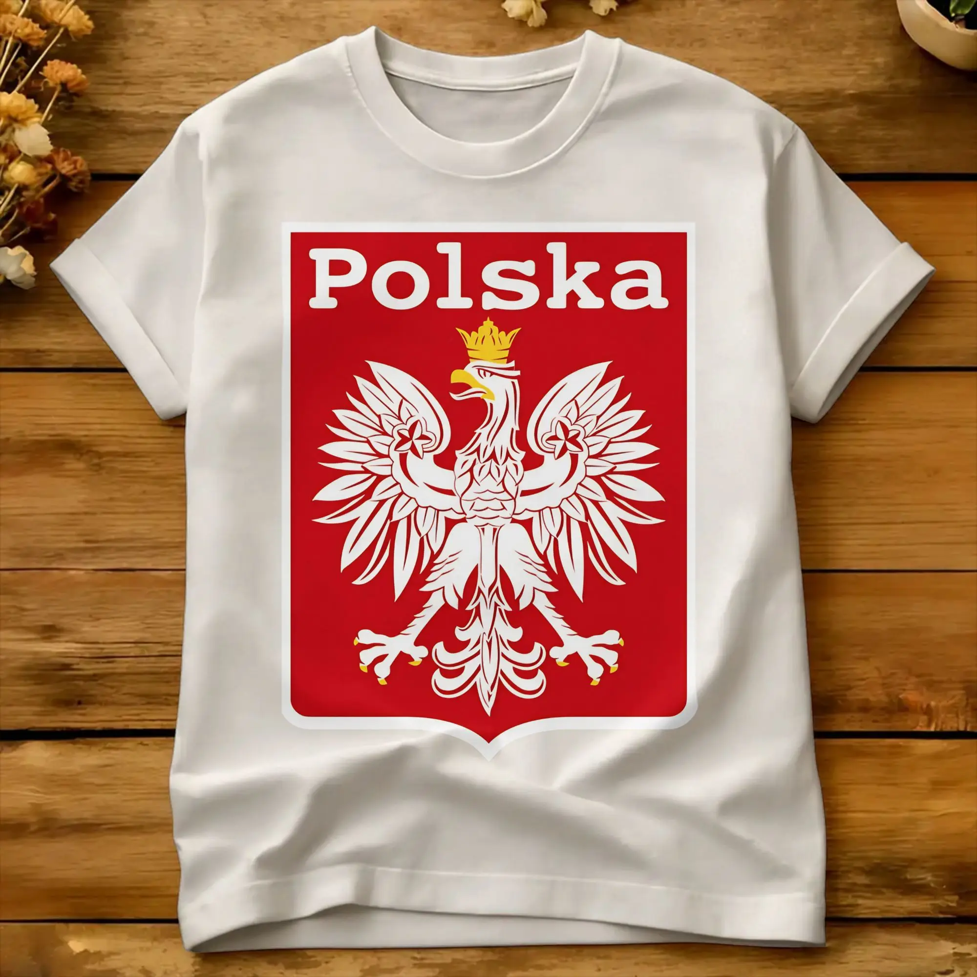 Polska Eagle  Retro Polish Poland Pride  T Shirt Summer Poland Polska Polish   T-Shirts Cotton O Neck Plus Size Top Tees Tshirt