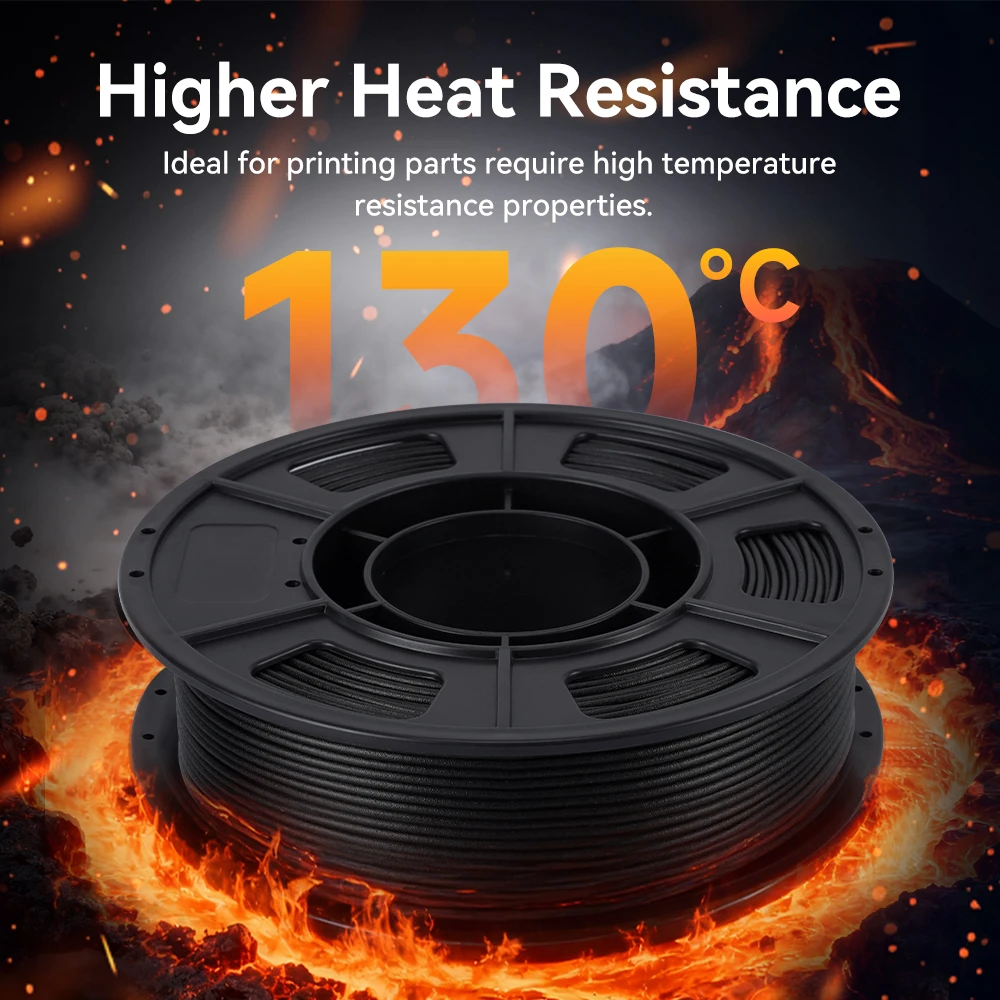 KINGROON 300 جرام من ألياف الكربون PETG خيوط 1.75 مللي متر عالية القوة مقاومة للحرارة PETG-CF مواد الطباعة ثلاثية الأبعاد لمعظم طابعات FDM ثلاثية الأبعاد #3