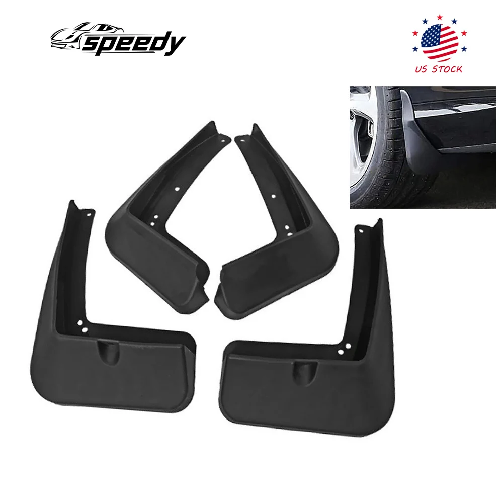

Black Mud Flaps Splash Guards Mudguards Front & Rear For 2016-2021 Hyundai Tucson