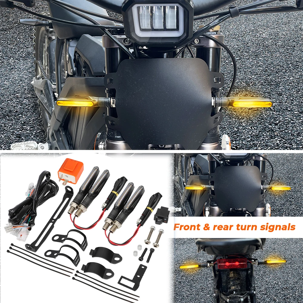 

For Sur Ron Segway X160 X260 Talaria Sting Dirt Bike ATV Electric Bike LED Turn-signal Kit HandleBar Turn Switch