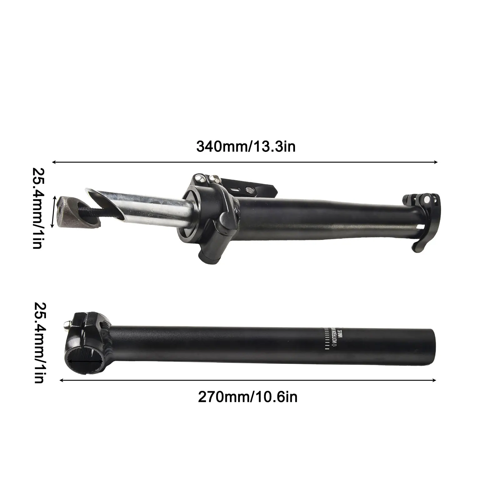 Long Lasting Practical Stem Parts Repair Telescopic Adjustable Easy Installation Electric Bicycle Folding Bike