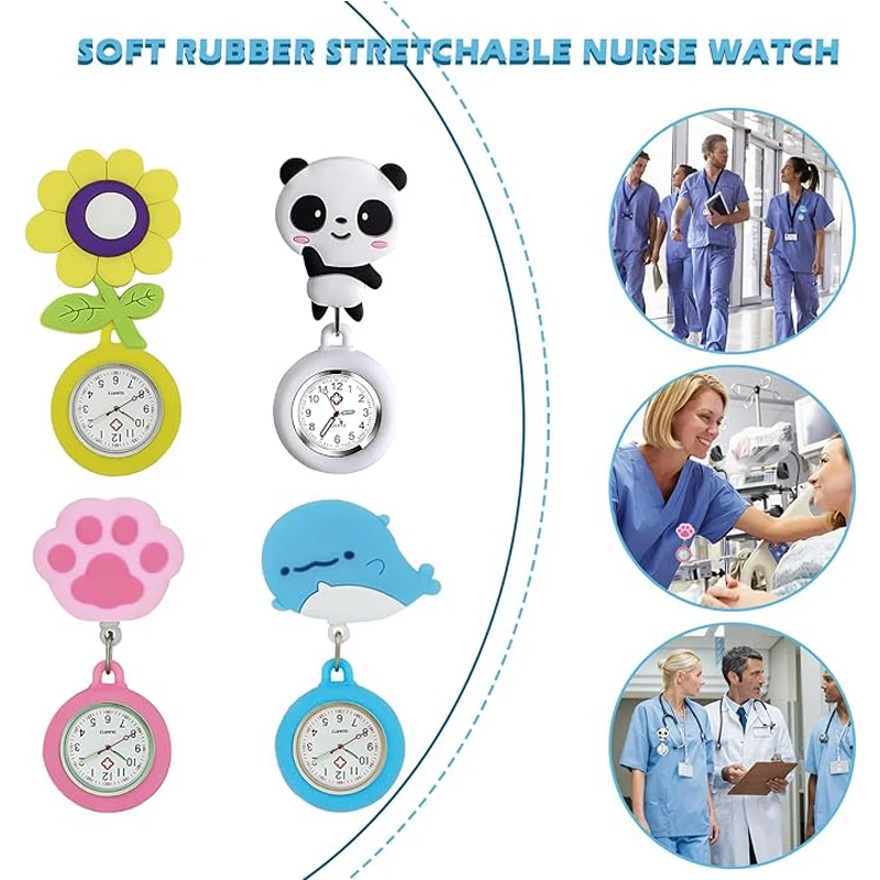 paquete-de-4-relojes-de-enfermera-con-manecillas-luminosas-correa-de-silicona-con-clip-retractil-reloj-medico-casual-de-moda-para-doctoras-y-chicas
