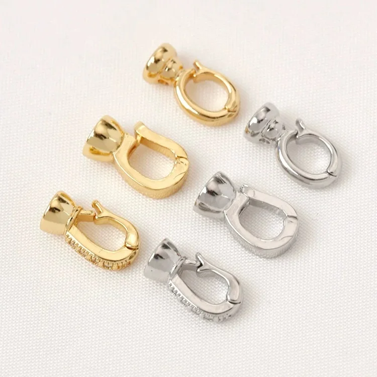 18K Gold Plated Flower Magnetic Clasp, Snowflake End Clasp, Jewelry Supplies for Bracelets & Necklaces