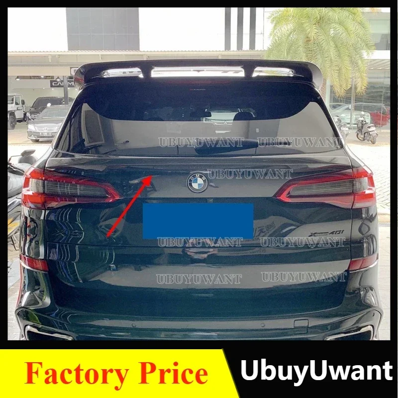 New High Quality ABS Paint Rear Trunk Lip middle Spoiler Top Wing Fits For BMW X5 G05 F95 2018-2024