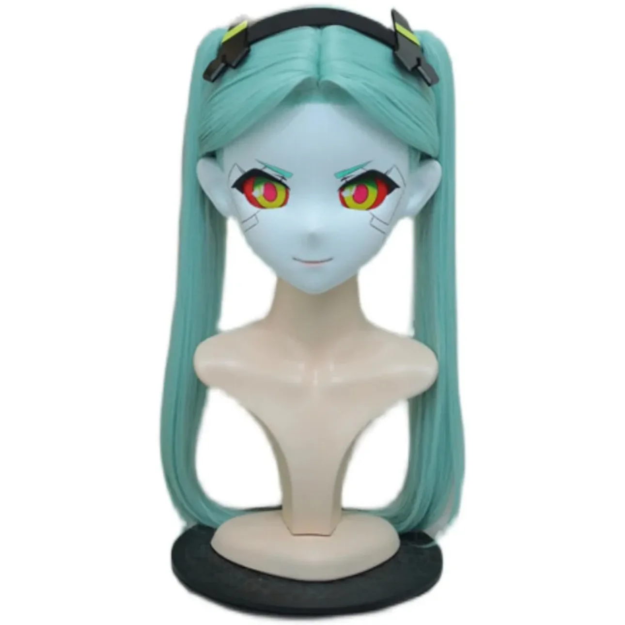 Kigurumi Rebecca NFD Full Headband Lock Cosplay Headshell Props Costume Anime Game