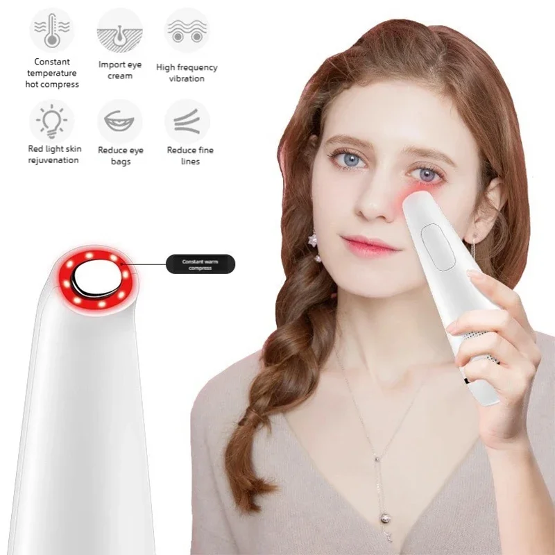 

5In1 Vibration Eye Massager Anti-Black Ring Blue Light Anti-Wrinkle Eye Massage 42℃&15℃ Hot Compress Skin Tool Eye Beauty Care