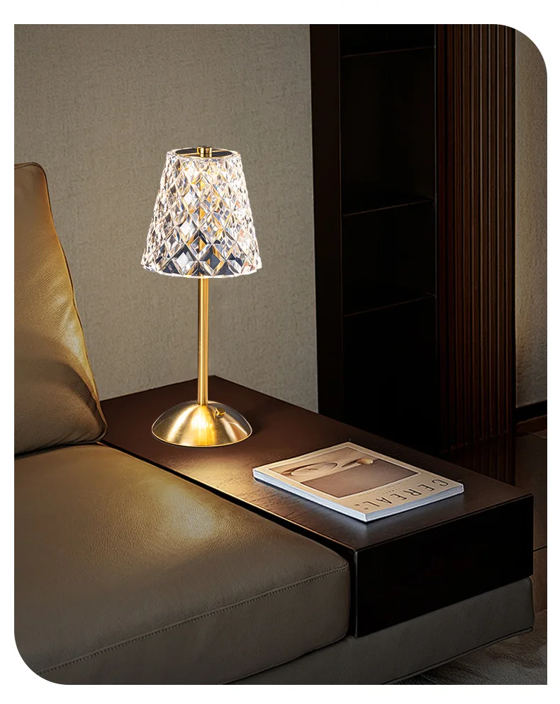 European-style touch night light rechargeable dual-purpose bedside high-end desk lamp creative night light rechargeable bedroom