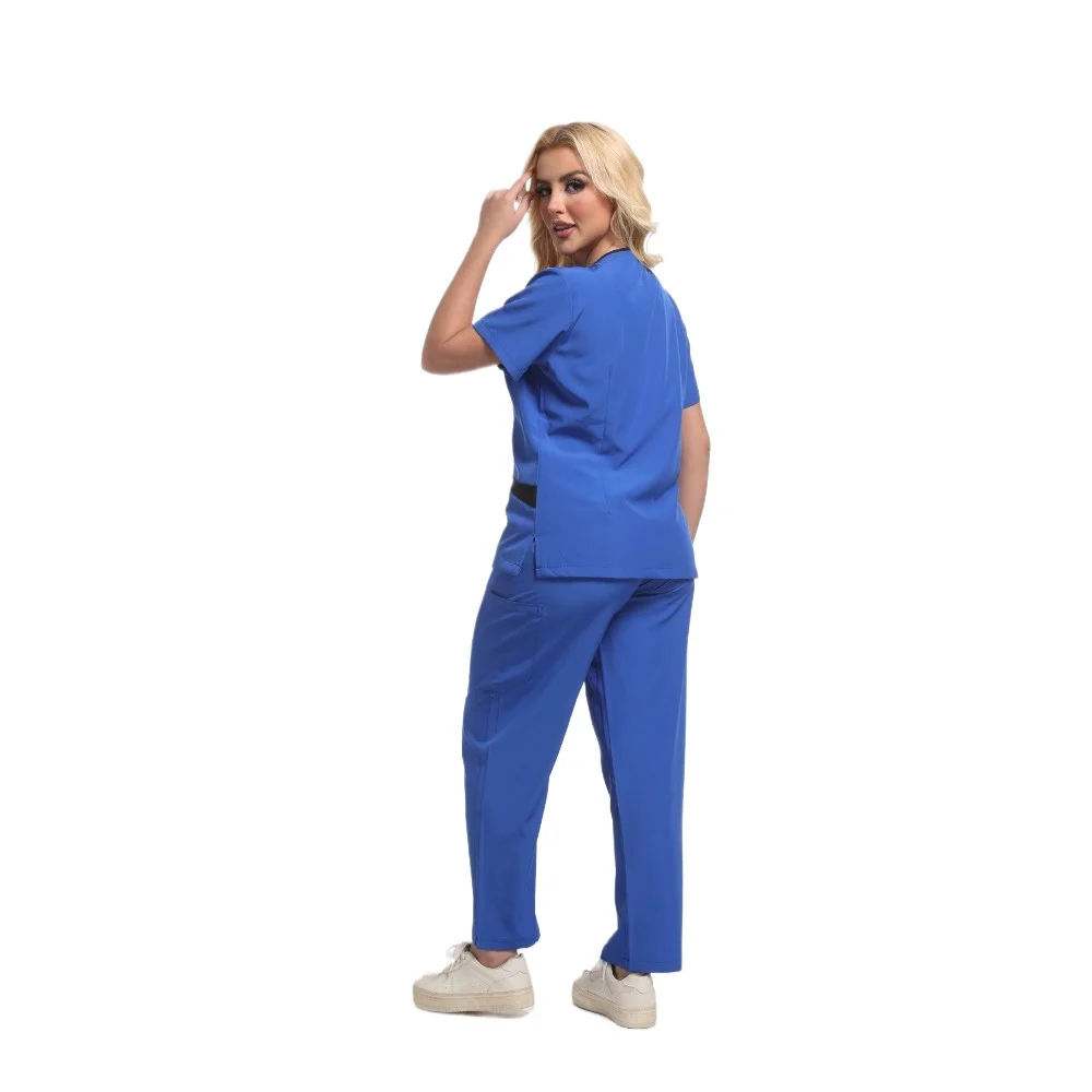 New Unisex Doctor Scrubs Medical Sets Operating Room Scrubs Medical Uniform Nurse Supplies Workwear Dental Surgical Nurse Suits