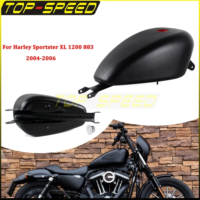 For Harley Sportster 883 1200 XL883 XL1200 3.3Gal EFI Fuel Tank w/ Gas Cap 12.5Liter Oil Gas Tanks Custom Iron Superlow Roadster