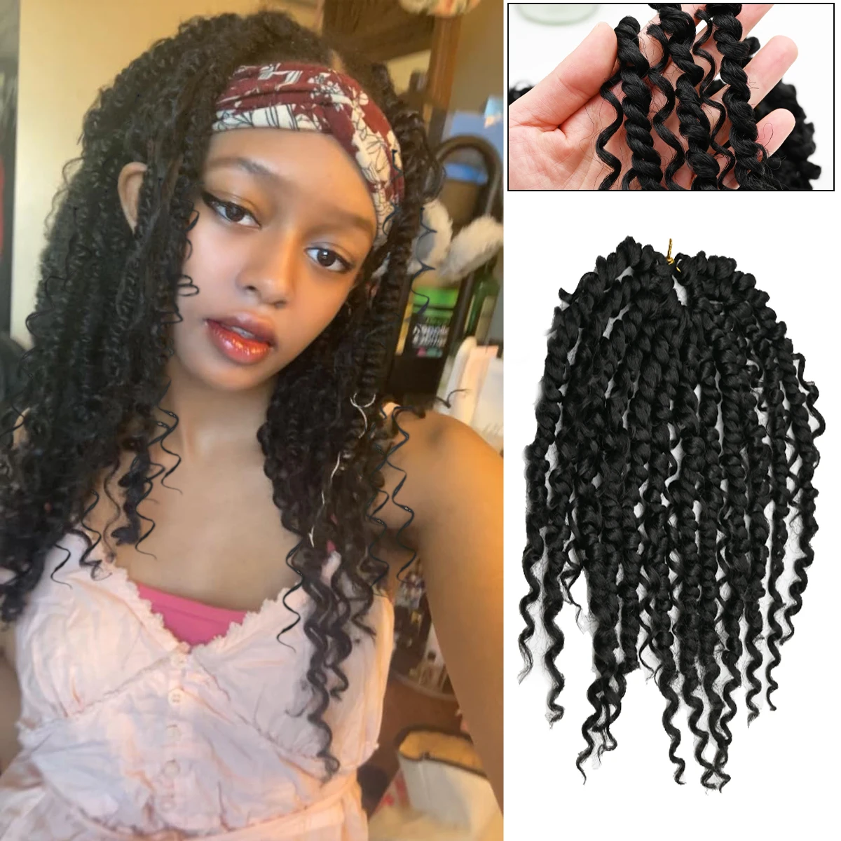 Synthetic 18Inches Dreadlock Extensions Handmade Crochet Hair 18 Inches Dread Wigs For Women Dreadlocks Hair Daily Use Wigs