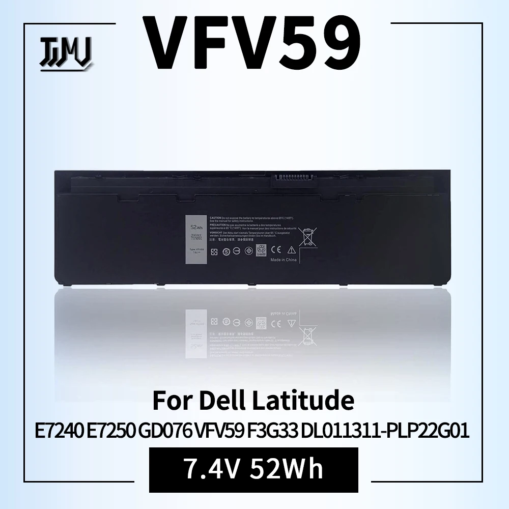 Fully VFV59 Laptop Battery Compatible with Dell Latitude E7240 E7250 GD076 VFV59 F3G33 DL011311-PLP22G01 PT1 X01 W57CV WD52H