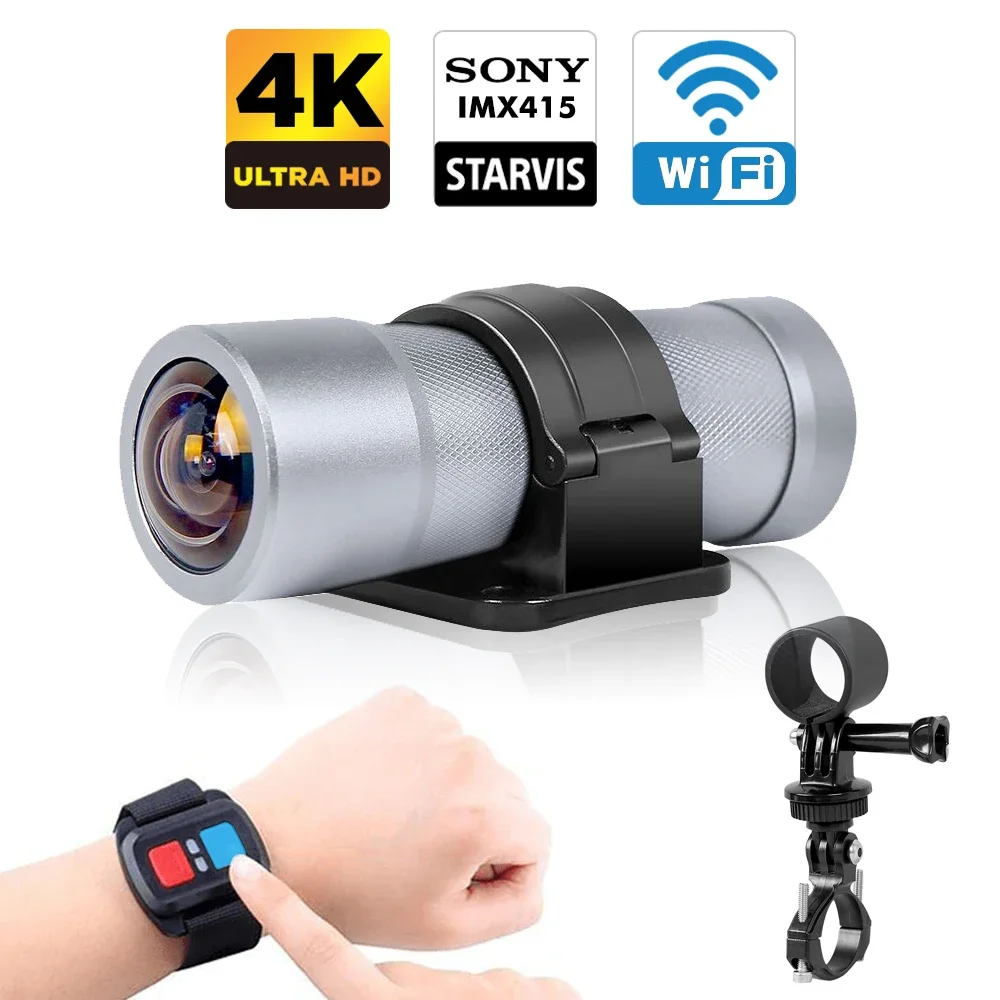 

U5X K5X D5S 4K Helmet Camera WiFi Dual 1080P Wearable Bike Action Camera Vlog Recorder Waterproof Motorcycle DVR Dash Cam